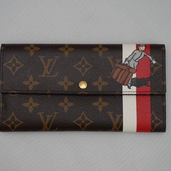 Louis Vuitton Sarah Wallet Monogram Bellboy Animation Limited Edition Rare Mint - Picture 5 of 13